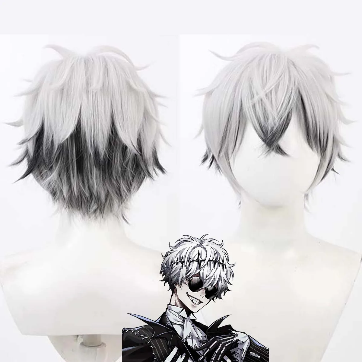Game Roleplay Party Costume Prop Twisted Wonderland Skully Cosplay Synthetic Hair Wig For Men
Game Roleplay Party Costume Prop Twisted Wonderland Skully Cosplay Synthetic Hair Wig For Men