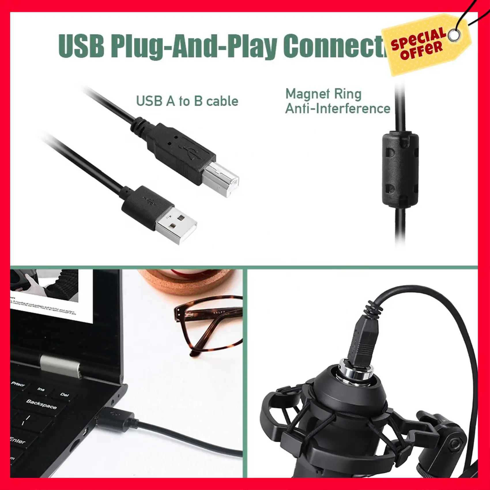 -A25M BM800 Capacitor Microphone 192Khz/24Bit Professional Microphone USB Mic For Computer Laptop Karaoke Tik Tok Youtube
-A25M BM800 Capacitor Microphone 192Khz/24Bit Professional Microphone USB Mic For Computer Laptop Karaoke Tik Tok Youtube