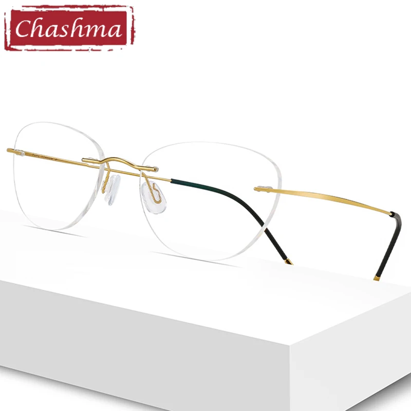 Chashma Prescription Glasses Women Rimless Titanium Men Ultra Light Eyewear Cat Eye Spectacles Diamond Trimmed Eyeglasses Frames
Chashma Prescription Glasses Women Rimless Titanium Men Ultra Light Eyewear Cat Eye Spectacles Diamond Trimmed Eyeglasses Frames