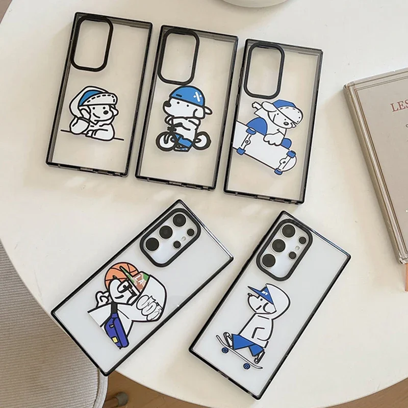 Cute Cartoon Sports Dog Acrylic Black Border Case for Samsung Galaxy S22 S23 S24 Ultra S22+ S23+ S24 Plus Cover Protective Shell
Cute Cartoon Sports Dog Acrylic Black Border Case for Samsung Galaxy S22 S23 S24 Ultra S22+ S23+ S24 Plus Cover Protective Shell