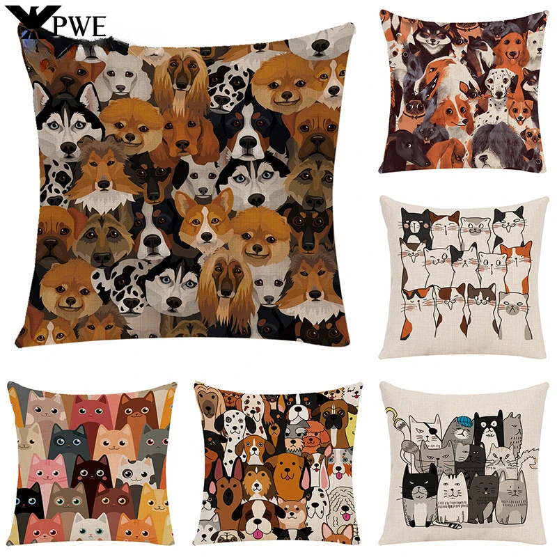 Cartoon Animal Pillow Case Linen Throw Pillow Case Home Decoration Living Room Sofa Bedroom Cushion Cover 45*45cm
Cartoon Animal Pillow Case Linen Throw Pillow Case Home Decoration Living Room Sofa Bedroom Cushion Cover 45*45cm