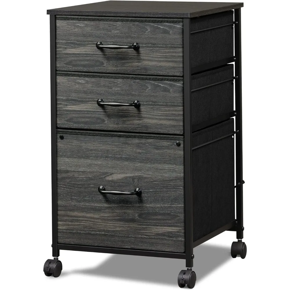 Mobile File Cabinet, Rolling Printer Stand with 3 Drawers, Fabric Vertical Filing Cabinet fits A4 or Letter Size for Home Offic
Mobile File Cabinet, Rolling Printer Stand with 3 Drawers, Fabric Vertical Filing Cabinet fits A4 or Letter Size for Home Offic