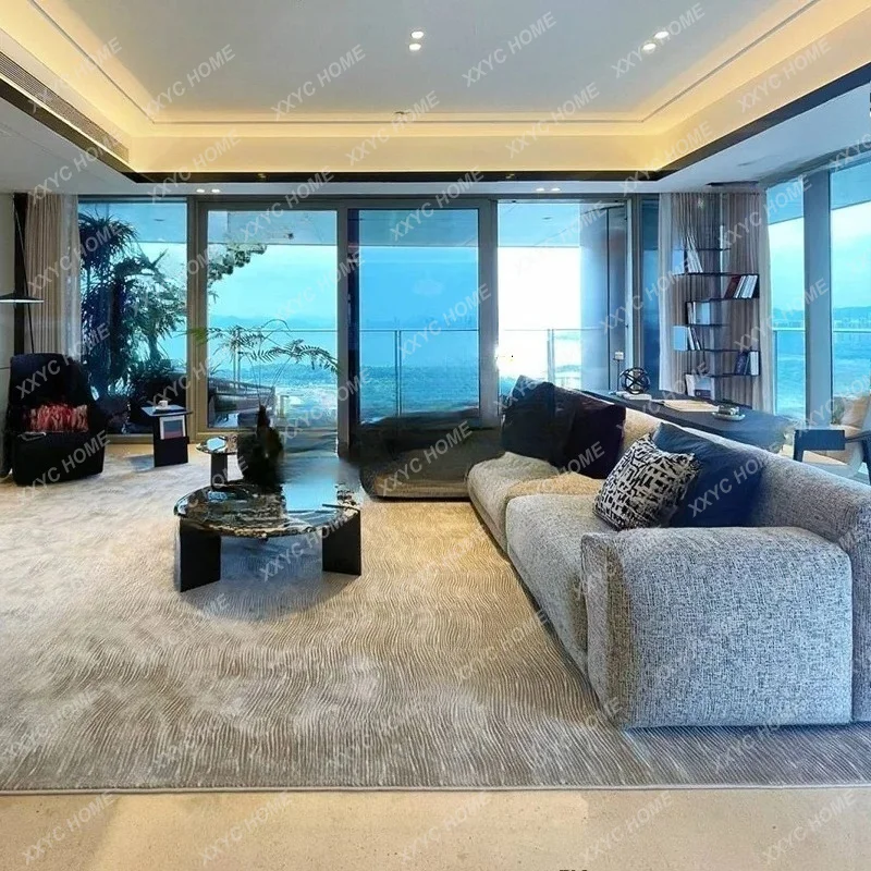 High-end cotton and linen fabric sofa combination corner living room, large flat floor, high-end concubine
High-end cotton and linen fabric sofa combination corner living room, large flat floor, high-end concubine