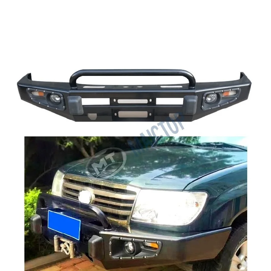 4X4 Accessories Steel Front Bumper Bullbar Auto Accessories Standard Land Cruiser 100 Front Bumper Fog Light/
4X4 Accessories Steel Front Bumper Bullbar Auto Accessories Standard Land Cruiser 100 Front Bumper Fog Light/