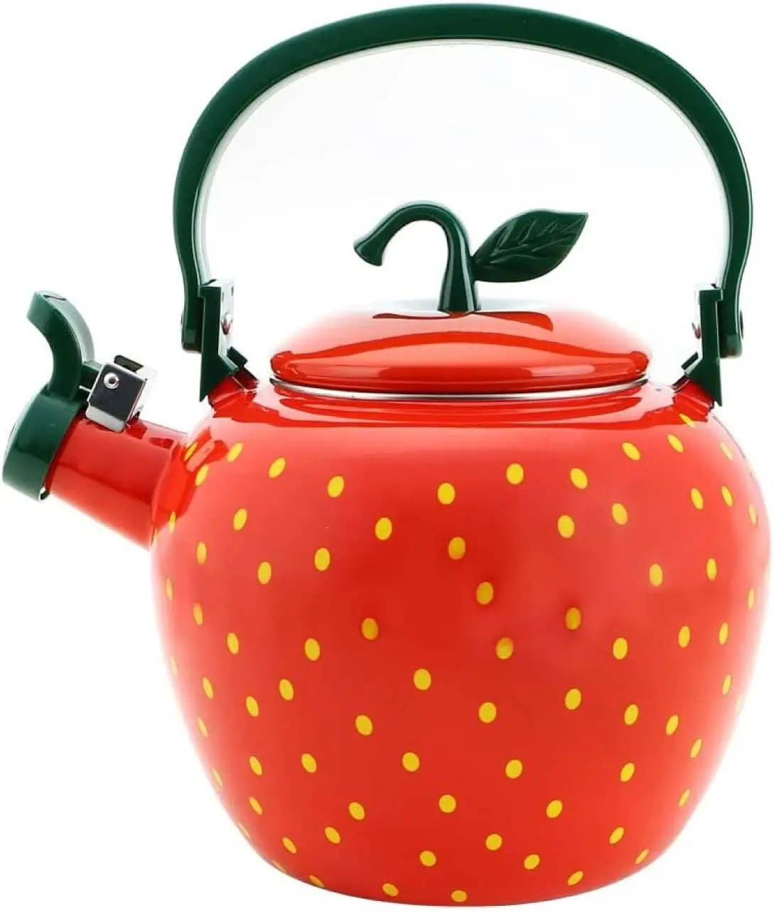 Чайник со свистком для плиты, эмалированный стальной чайник, чайник Supreme Housewares с клубничным дизайном
Чайник со свистком для плиты, эмалированный стальной чайник, чайник Supreme Housewares с клубничным дизайном