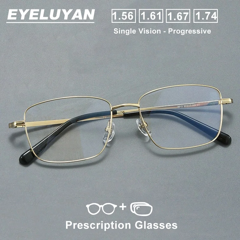 EYELUYAN M Size Men's Prescription Glasses Full Rim Optics Frame Eyewear New Myopia Hyperopia Reading Progressive Eyeglasses
EYELUYAN M Size Men's Prescription Glasses Full Rim Optics Frame Eyewear New Myopia Hyperopia Reading Progressive Eyeglasses