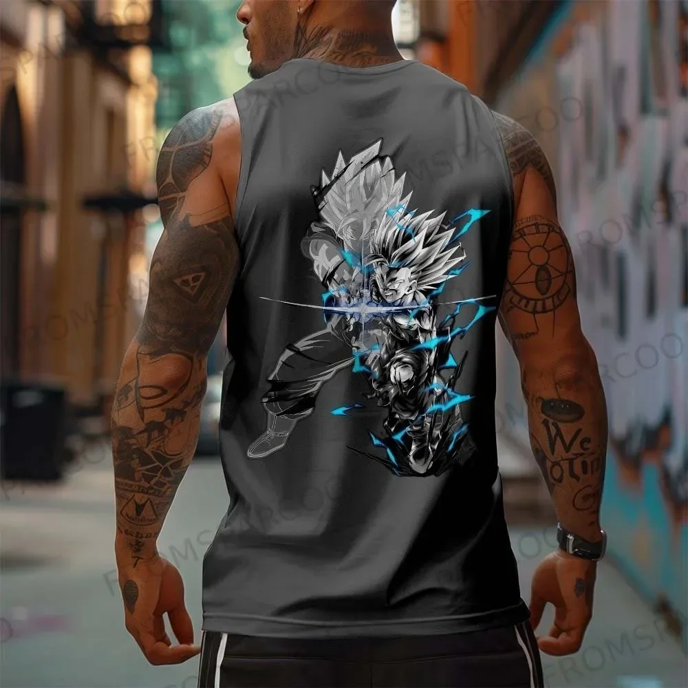 Новинка 2023 года, модная тенденция Bandai Dragon Ball, повседневная футболка без рукавов из чистого хлопка, спортивная футболка на плечо для мужчин и женщин
Новинка 2023 года, модная тенденция Bandai Dragon Ball, повседневная футболка без рукавов из чистого хлопка, спортивная футболка на плечо для мужчин и женщин