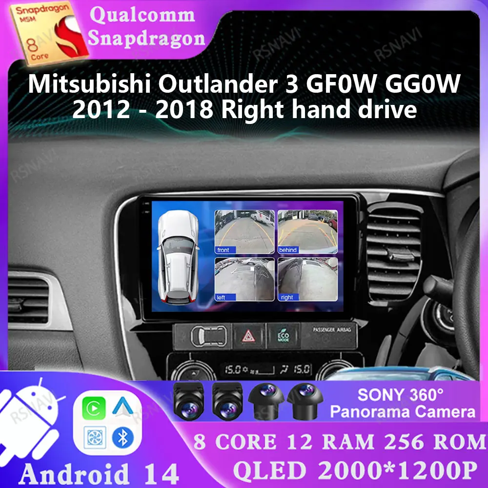 Android 14 For Mitsubishi Outlander 3 GF0W GG0W 2012 - 2018 Right Hand Drive AUTO Multimedia Stereo 5G WIFI Navigation 2 DIN DVD
Android 14 For Mitsubishi Outlander 3 GF0W GG0W 2012 - 2018 Right Hand Drive AUTO Multimedia Stereo 5G WIFI Navigation 2 DIN DVD
