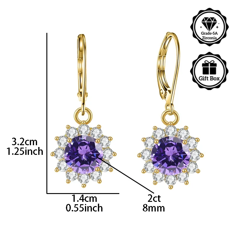 LAMVOICE jewelry for women/Hypoallergenic hook christmas gift for high quality jewelry earrings with 4 carat zirconia earring
LAMVOICE jewelry for women/Hypoallergenic hook christmas gift for high quality jewelry earrings with 4 carat zirconia earring