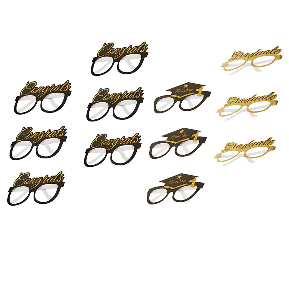 12 Pcs Graduation Glasses Props Paper Eyewear Photo Shooting Fun Party Accessories for Classmates Friends
12 Pcs Graduation Glasses Props Paper Eyewear Photo Shooting Fun Party Accessories for Classmates Friends