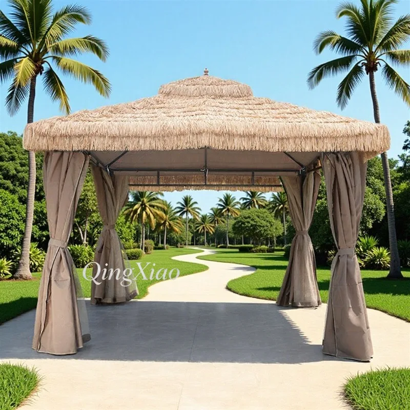 Artificial Thatch Pergola 4 Leg Outdoor Gazebo with UV Protection Waterproof for Garden Backyard Farm Resort Patio Canopy Steel
Artificial Thatch Pergola 4 Leg Outdoor Gazebo with UV Protection Waterproof for Garden Backyard Farm Resort Patio Canopy Steel