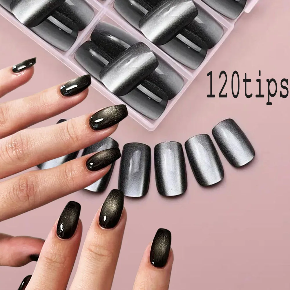 120 шт., черные средние квадратные накладные ногти «кошачий глаз», Хэллоуин, полное покрытие, наращивание ногтей, акриловый пресс на ногтях, накладные ногти «сделай сам»
120 шт., черные средние квадратные накладные ногти «кошачий глаз», Хэллоуин, полное покрытие, наращивание ногтей, акриловый пресс на ногтях, накладные ногти «сделай сам»