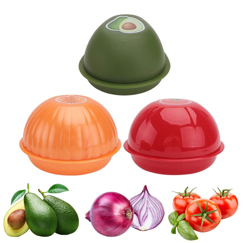 Kitchen Tool Vegetable Fruit Container Avocado Keeper Tomato Onion Saver Avocado Box Fruit Vegetable Shape Fresh-Keeping Box
Kitchen Tool Vegetable Fruit Container Avocado Keeper Tomato Onion Saver Avocado Box Fruit Vegetable Shape Fresh-Keeping Box