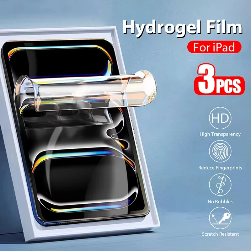 3PCS Hydrogel Film Screen Protector For iPad Pro 11 12.9 13 inch 2024 10th Generation Air 5 4 3 7th 8th 9th 10.2 Mini 6 9.7 Film
3PCS Hydrogel Film Screen Protector For iPad Pro 11 12.9 13 inch 2024 10th Generation Air 5 4 3 7th 8th 9th 10.2 Mini 6 9.7 Film