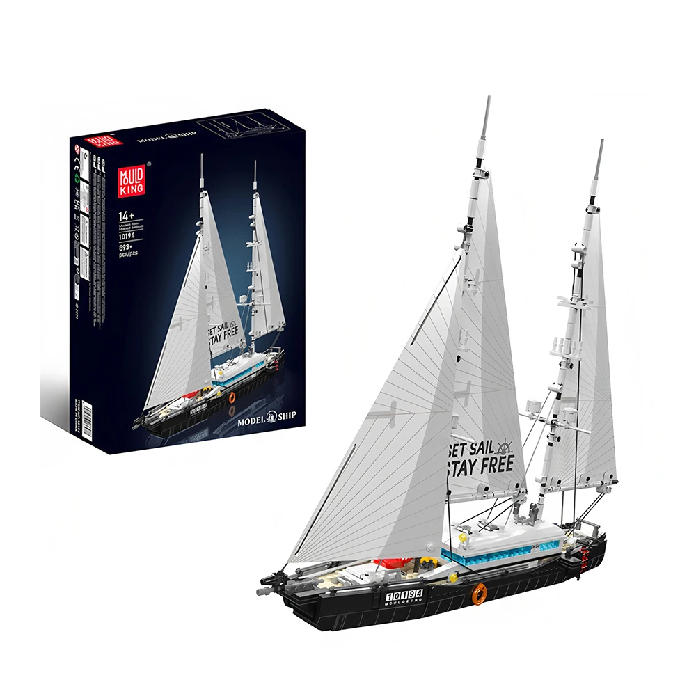 10194 Современная двумасленная парусная лодка, 893 шт., серия моделей лодок, набор строительных блоков MOC, технические игрушки «сделай сам» для рождественских подарков
10194 Современная двумасленная парусная лодка, 893 шт., серия моделей лодок, набор строительных блоков MOC, технические игрушки «сделай сам» для рождественских подарков