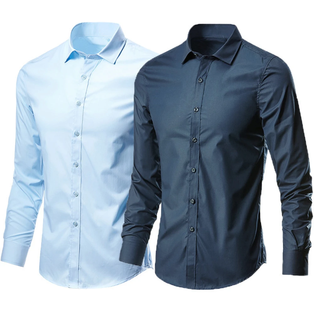 Spring and autumn solid white shirt men's long -sleeved Korean version of self -slim professional business dress shirt
Spring and autumn solid white shirt men's long -sleeved Korean version of self -slim professional business dress shirt
