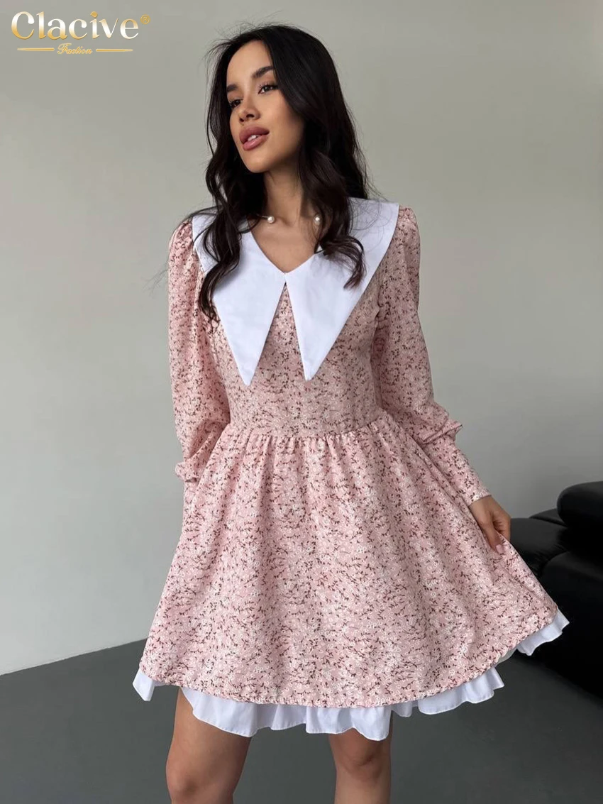 Clacive Fashion Loose Print Women's Dress 2026 Autumn Lapel Long Sleeve Mini Dresses Lady Elegant Classic Pathcowrk Female Dress
Clacive Fashion Loose Print Women's Dress 2026 Autumn Lapel Long Sleeve Mini Dresses Lady Elegant Classic Pathcowrk Female Dress