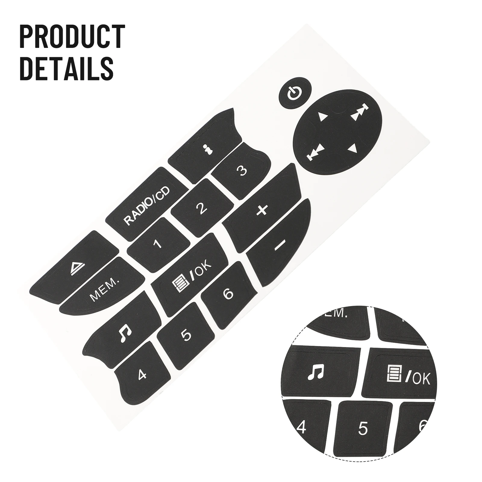 1pc Car Radio Button Repair Sticker Decal For Megane 2009-2011 Audio Button Repair Decals Stickers Interior Accessories
1pc Car Radio Button Repair Sticker Decal For Megane 2009-2011 Audio Button Repair Decals Stickers Interior Accessories