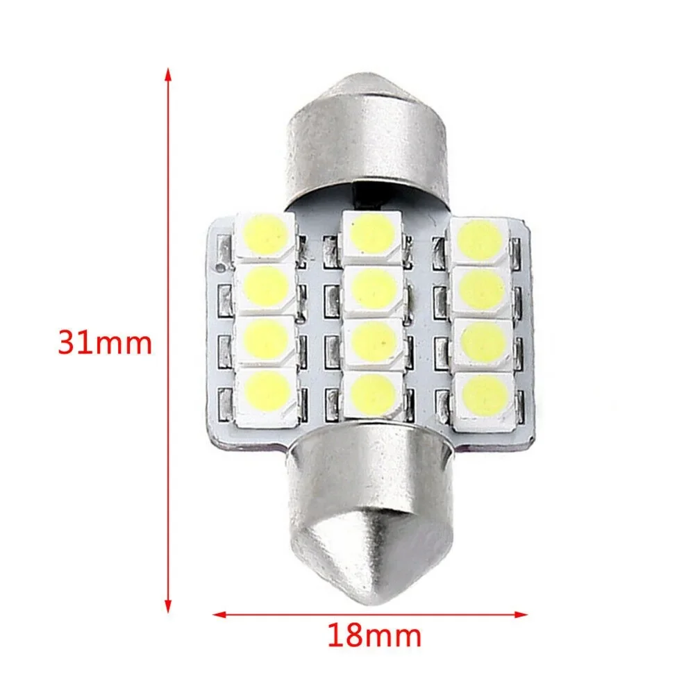 High Quality License Plate Light Interior Light White Xenon 12-SMD 12V 2PCS 31mm/1.25\" 6000K Bulbs Car Festoon
High Quality License Plate Light Interior Light White Xenon 12-SMD 12V 2PCS 31mm/1.25\" 6000K Bulbs Car Festoon