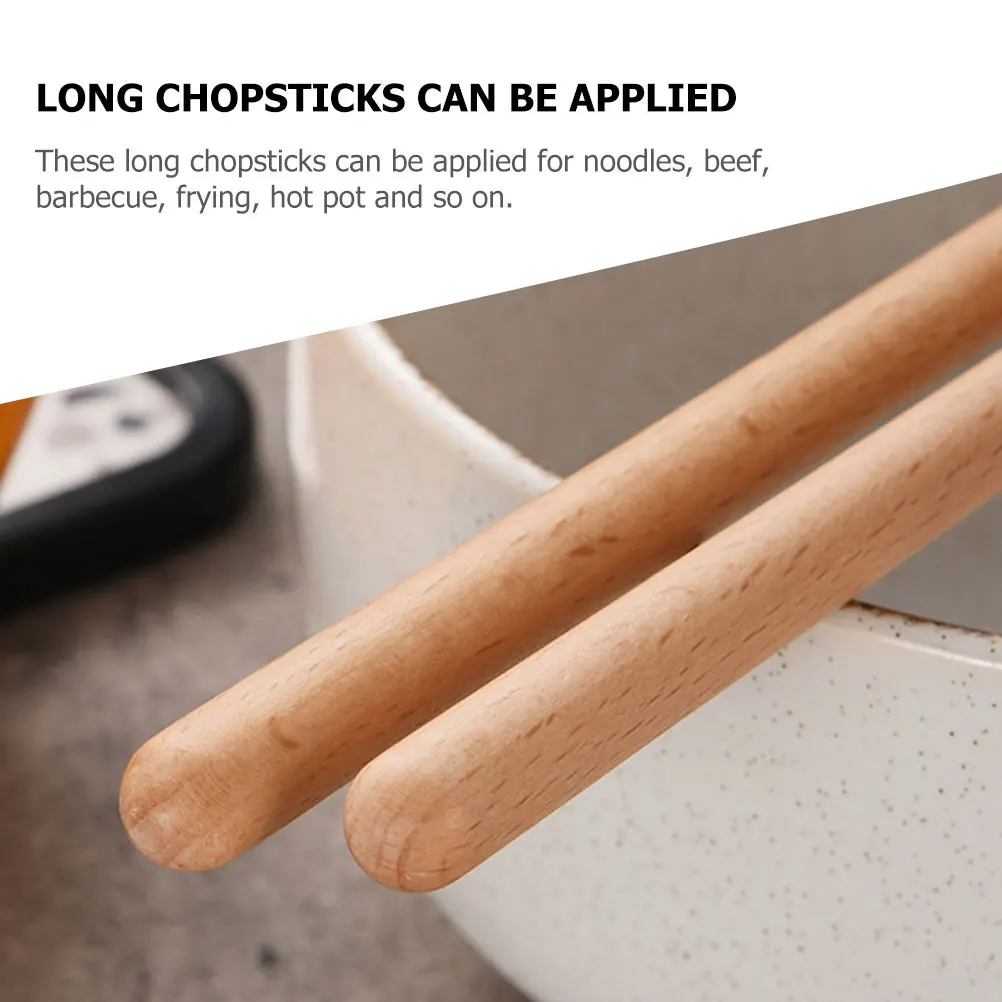 2Pairs Stainless Steel Long Frying Chopsticks Anti-Slip Cooking Chopsticks for Noodles Hot Pot Kitchen Supplies
2Pairs Stainless Steel Long Frying Chopsticks Anti-Slip Cooking Chopsticks for Noodles Hot Pot Kitchen Supplies
