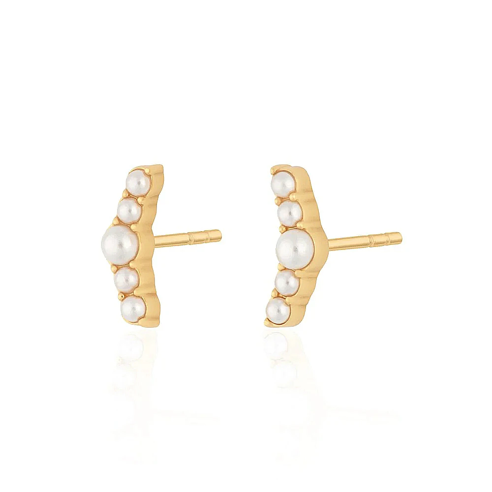 925 Sterling Silver Earrings Korean Ins Single Row Pearl Stud Earring For Women Girl Elegant Simple Piercing Jewelry
925 Sterling Silver Earrings Korean Ins Single Row Pearl Stud Earring For Women Girl Elegant Simple Piercing Jewelry