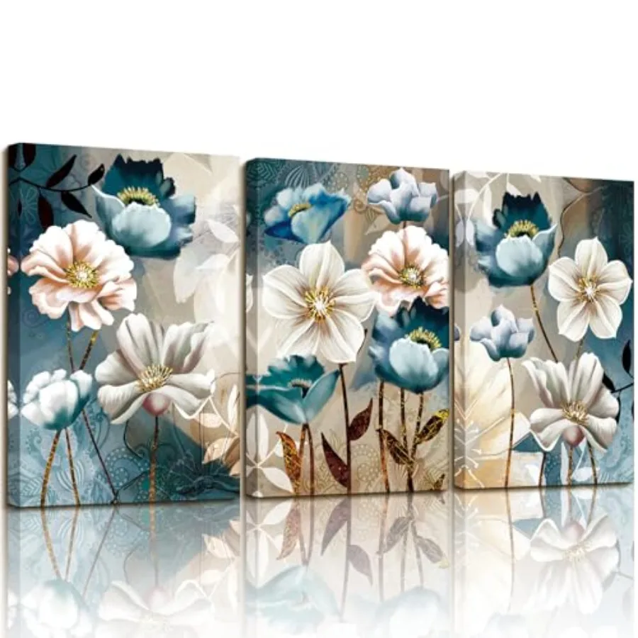 3 Pcs Lotus Flower Canvas Wall Art for Living Room, Blue Floral Picture Wall Decor for Dining Room Bedroom, Art Print Painting
3 Pcs Lotus Flower Canvas Wall Art for Living Room, Blue Floral Picture Wall Decor for Dining Room Bedroom, Art Print Painting