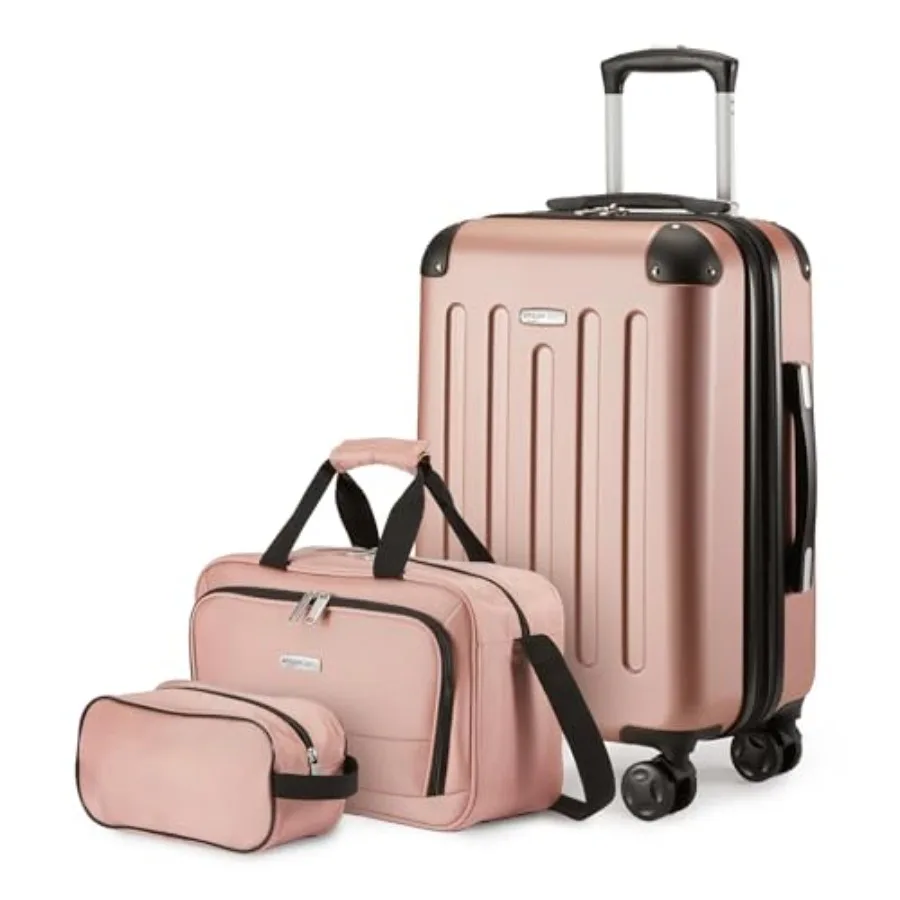 Including One 22" Expandable Hardside Suitcase With 8 Spinner Wheels One 15-inch Tote Bag and One 10-inch Compact Travel Bag
Including One 22" Expandable Hardside Suitcase With 8 Spinner Wheels One 15-inch Tote Bag and One 10-inch Compact Travel Bag