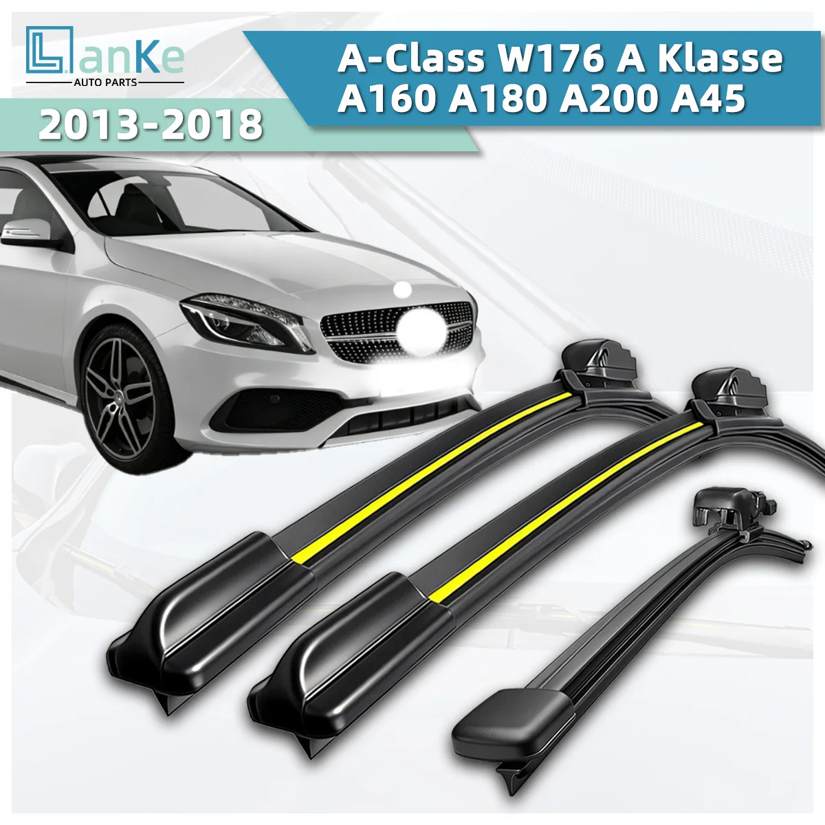 Lanke Wiper Fit For Mercedes Benz A-Class W176 A Klasse A160 A180 A200 A45 (2013-2018) Natural Rubber Strip Boneless Car Wiper
Lanke Wiper Fit For Mercedes Benz A-Class W176 A Klasse A160 A180 A200 A45 (2013-2018) Natural Rubber Strip Boneless Car Wiper