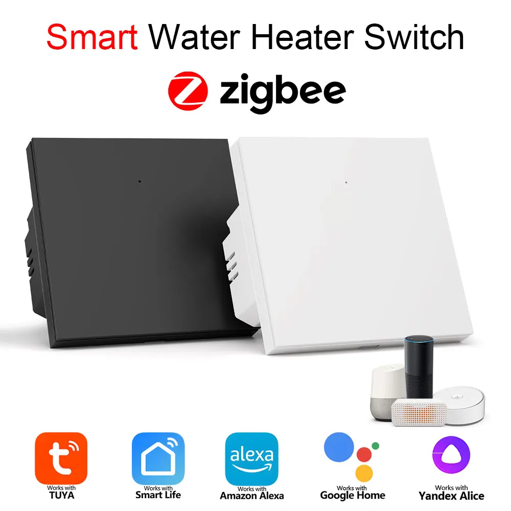 Zigbee Water Heater Large Button Switch Remote and Timer Control Tuya Smart Life App Compatible with Alexa and Google Home
Zigbee Water Heater Large Button Switch Remote and Timer Control Tuya Smart Life App Compatible with Alexa and Google Home