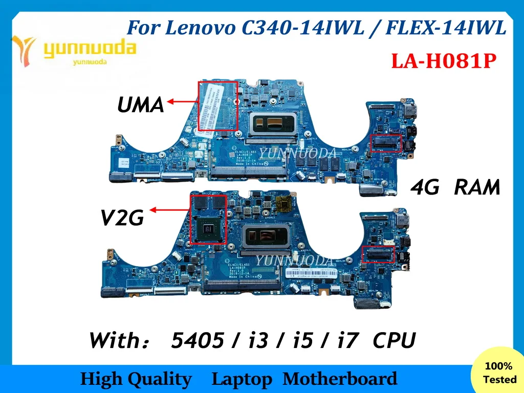 LA-H081P для Lenovo C340-14IWL FLEX-14IWL Материнская плата для ноутбука с процессором 5405 I3 I5 I7-8TH Gen 2G GPU 4G RAM 100% протестировано нормально
LA-H081P для Lenovo C340-14IWL FLEX-14IWL Материнская плата для ноутбука с процессором 5405 I3 I5 I7-8TH Gen 2G GPU 4G RAM 100% протестировано нормально