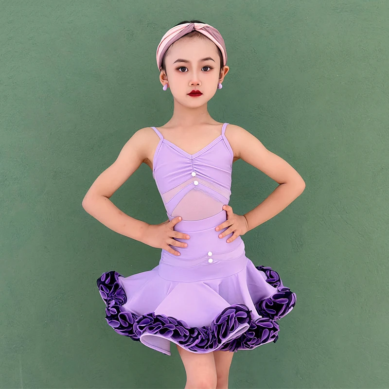 Purple Latin Dance Performance Dresses For Girls Latin Dance Competition Dress Children'S Samba Rumba Dance Costume SL13104
Purple Latin Dance Performance Dresses For Girls Latin Dance Competition Dress Children'S Samba Rumba Dance Costume SL13104