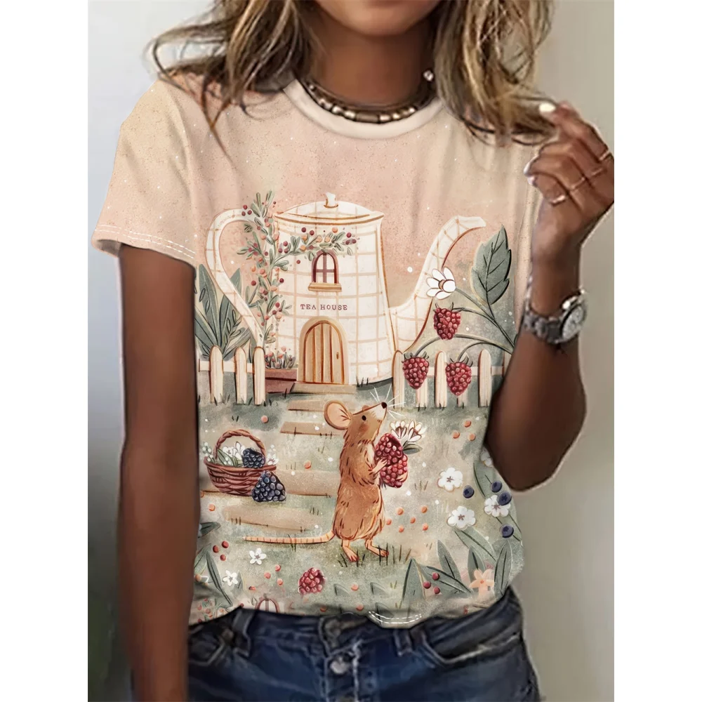 2024 New Fashion Women's T-Shirts Characters 3d Print T-Shirt Harajuku Casual Short Sleeved Top Oversized Female Clothing Summer
2024 New Fashion Women's T-Shirts Characters 3d Print T-Shirt Harajuku Casual Short Sleeved Top Oversized Female Clothing Summer