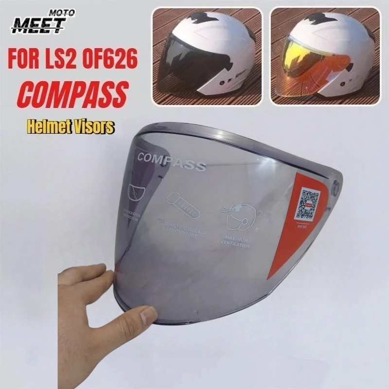 for LS2 OF626 COMPASS Helmet Lens Full Face Motorcycle Helmet Color Lens Black Silver Visor Helmet Replacement Parts
for LS2 OF626 COMPASS Helmet Lens Full Face Motorcycle Helmet Color Lens Black Silver Visor Helmet Replacement Parts