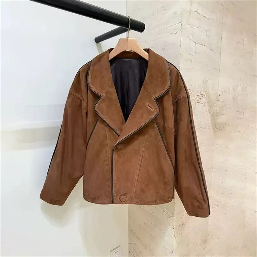 【Gift Free】 French Niche 2025 Fall Winter Low-Maintenance Biker Style Oversized Lapel Brown Jacket Coat
【Gift Free】 French Niche 2025 Fall Winter Low-Maintenance Biker Style Oversized Lapel Brown Jacket Coat