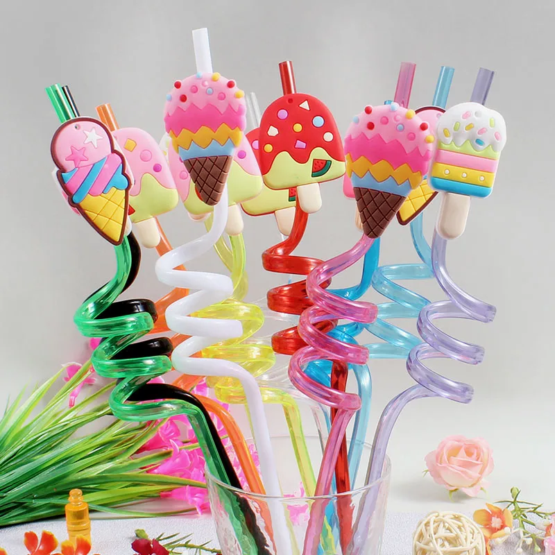 12 шт. многоразовые пластиковые соломинки для мороженого, детские украшения для дня рождения, принадлежности для мороженого, спиральные соломинки для питья
12 шт. многоразовые пластиковые соломинки для мороженого, детские украшения для дня рождения, принадлежности для мороженого, спиральные соломинки для питья