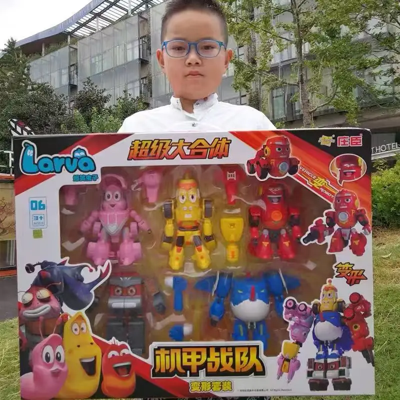 Korea Larva Transformation Toys Action Figures Vehile Deformation Robot Yellow Hilarious Worm Funny Cartoons for Kids Mecha Mode
Korea Larva Transformation Toys Action Figures Vehile Deformation Robot Yellow Hilarious Worm Funny Cartoons for Kids Mecha Mode