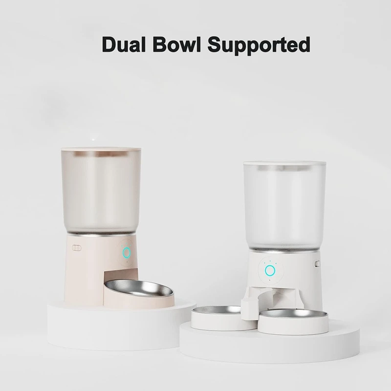 APP Control Automatic Pet Feeder,4.2L 2.4G Wifi Enabled Pet Feeder,Dual Bowl Automatic Pet Food Dispenser For Cats&Dog
APP Control Automatic Pet Feeder,4.2L 2.4G Wifi Enabled Pet Feeder,Dual Bowl Automatic Pet Food Dispenser For Cats&Dog