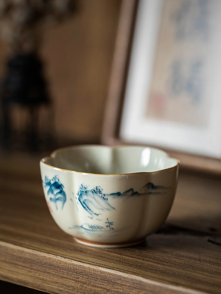 Six-Day Hand-Painted Ceramic Tea Cup Vintage Chinese Style Gongfu Tea Set Owner Cup Home Use Tea Drinking Bowl
Six-Day Hand-Painted Ceramic Tea Cup Vintage Chinese Style Gongfu Tea Set Owner Cup Home Use Tea Drinking Bowl