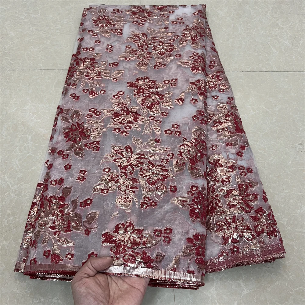 2025 African Nigerian Tulle Lace Fabric Organza Embroidery High Quality Brocade Jacquard 5Yard for Party Gown Dress YXZ151
2025 African Nigerian Tulle Lace Fabric Organza Embroidery High Quality Brocade Jacquard 5Yard for Party Gown Dress YXZ151