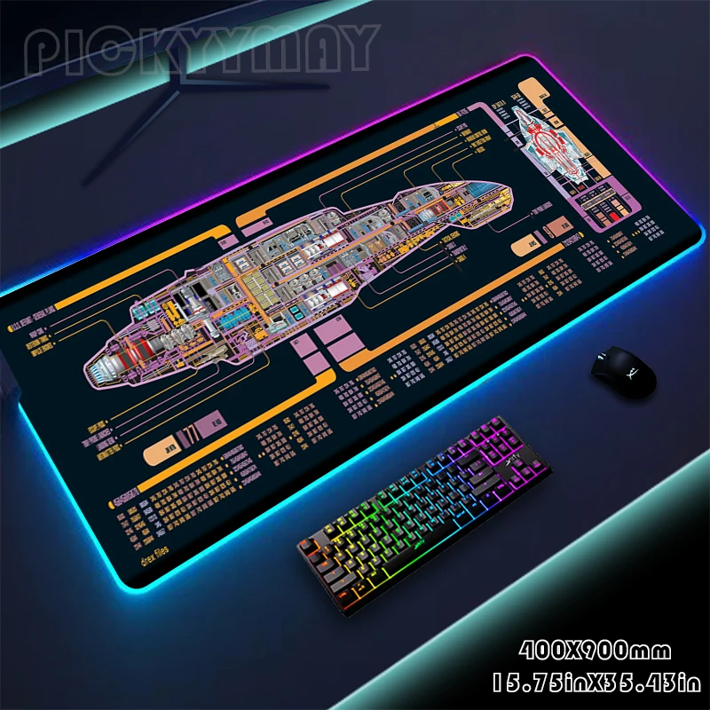 RGB Gaming Mousepad Spaceship Mouse Mat LED Large Gamer Desk Pad XXL Keyboard Pads Luminous Desk Mat Mouse Pad Backlit
RGB Gaming Mousepad Spaceship Mouse Mat LED Large Gamer Desk Pad XXL Keyboard Pads Luminous Desk Mat Mouse Pad Backlit