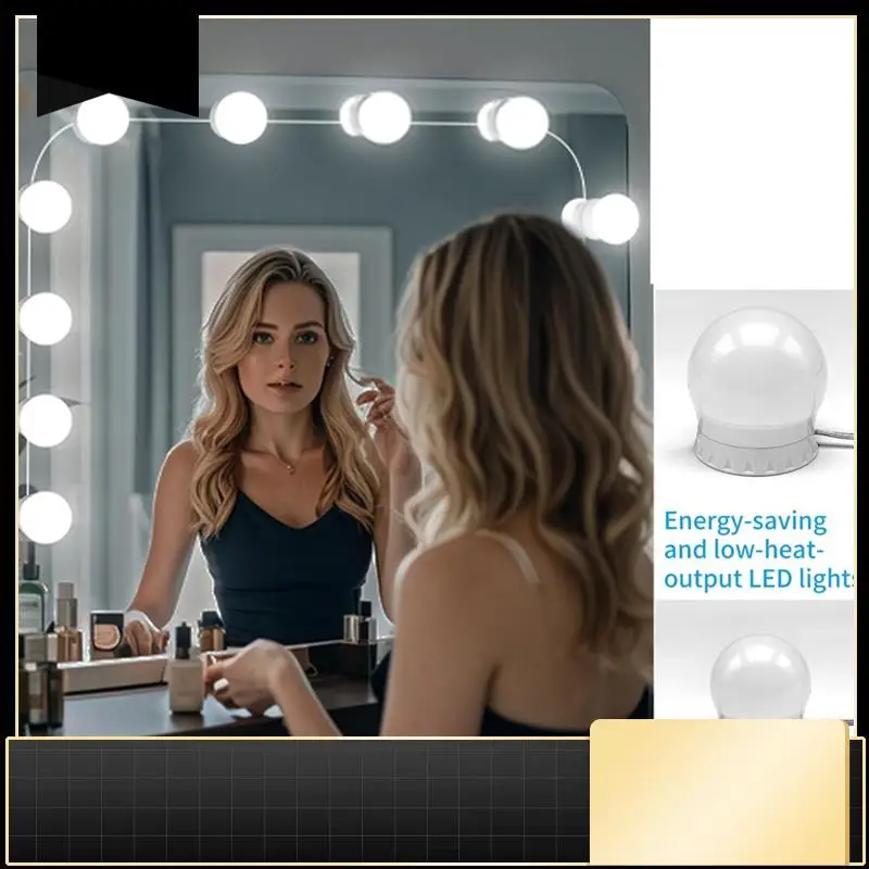 LED Vanity Mirror Lights With 14 Dimmable Bulbs,10 Brightness Levels Adjustable,For Makeup Desk Bathroom Dressing Room-N37R
LED Vanity Mirror Lights With 14 Dimmable Bulbs,10 Brightness Levels Adjustable,For Makeup Desk Bathroom Dressing Room-N37R
