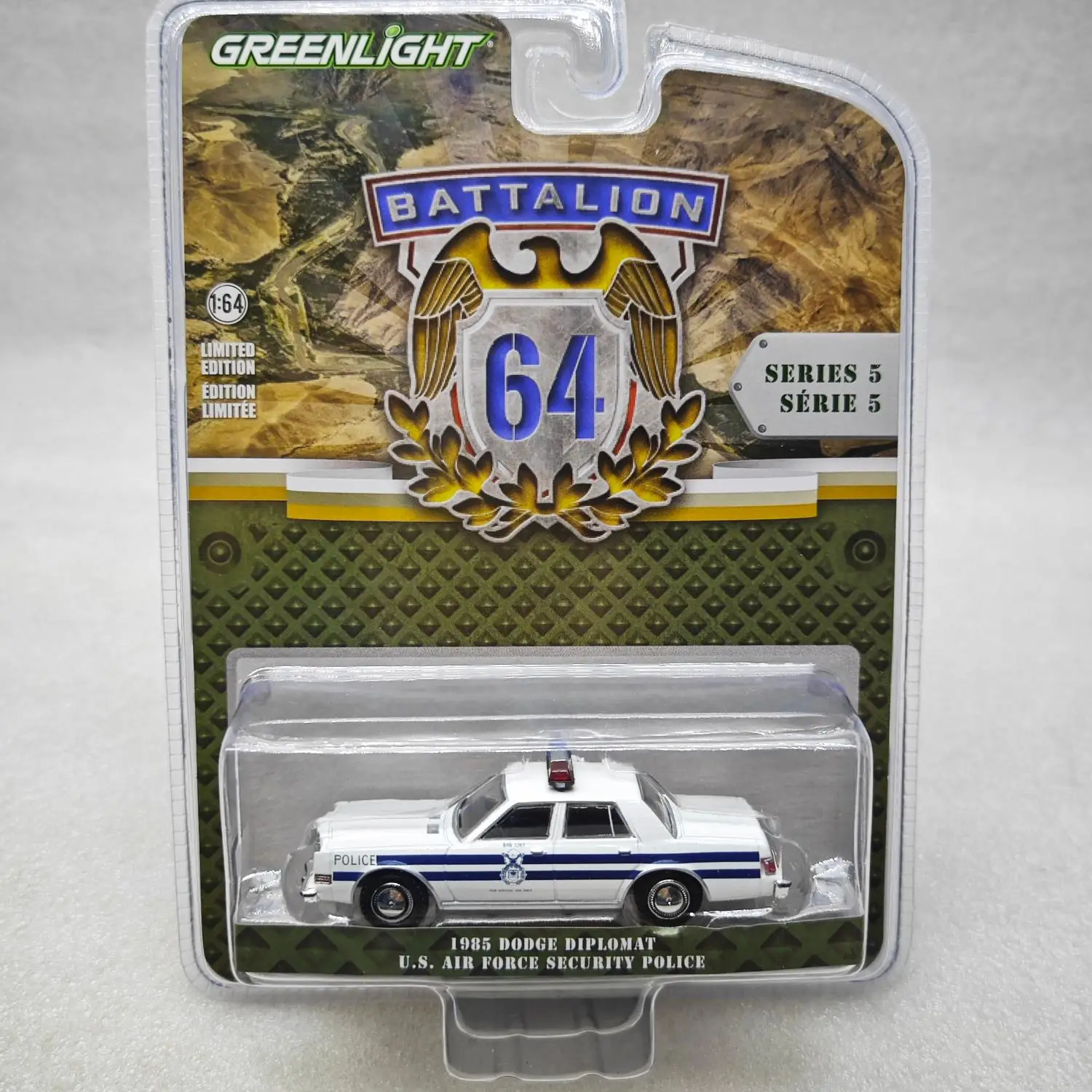 1: 64 Battalion 64 Series 5-1985 Dodge Diplomat - US Air Force Security Police Advanced Car Model Collectibles
1: 64 Battalion 64 Series 5-1985 Dodge Diplomat - US Air Force Security Police Advanced Car Model Collectibles