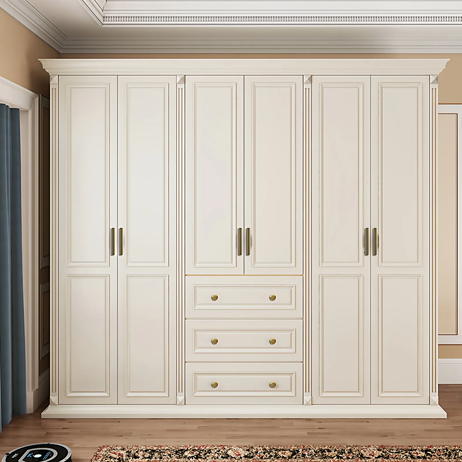 PYJ American solid wood log modern simple wardrobe light luxury household bedroom storage cabinet
PYJ American solid wood log modern simple wardrobe light luxury household bedroom storage cabinet