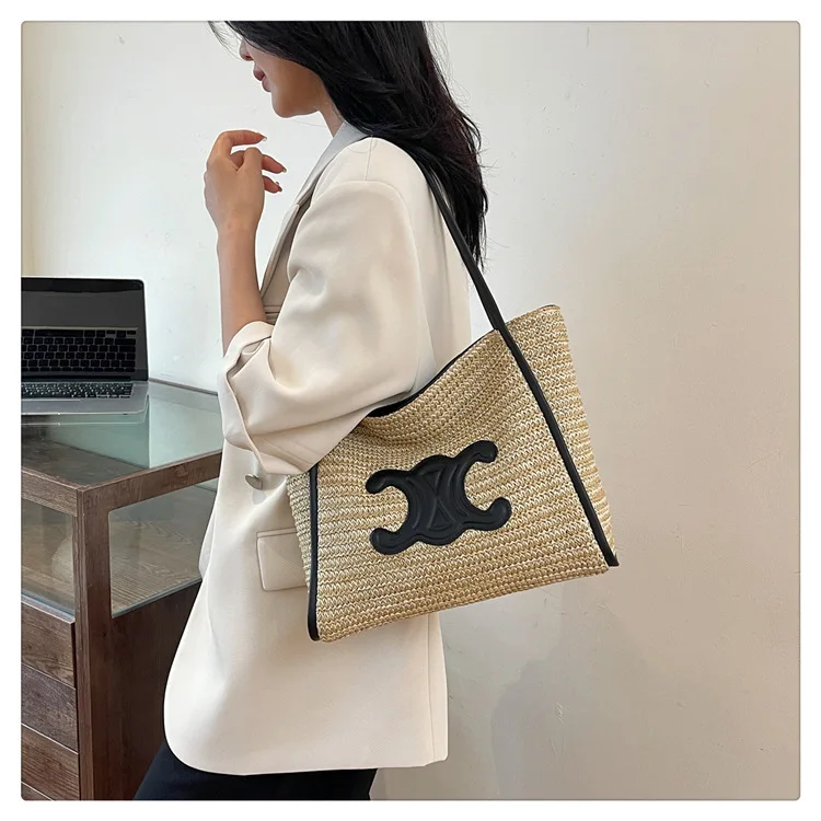 Летняя соломенная пляжная сумка 2026, большая рыночная сумка ручной работы — женская большая сумка через плечо для отпуска, кошелек в стиле бохо под мышками
Летняя соломенная пляжная сумка 2026, большая рыночная сумка ручной работы — женская большая сумка через плечо для отпуска, кошелек в стиле бохо под мышками