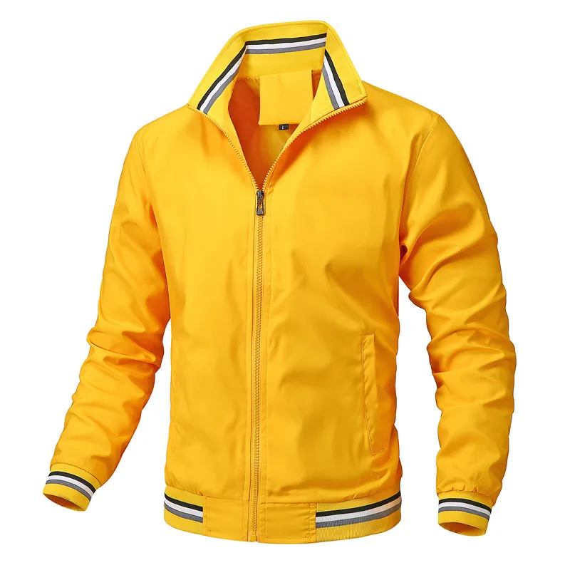 Men Spring Autumn New Baseball Jackets Stand-Collar Short Loose Solid Color Jacket Men's Business Casual Thin Coat Trend Coats
Men Spring Autumn New Baseball Jackets Stand-Collar Short Loose Solid Color Jacket Men's Business Casual Thin Coat Trend Coats