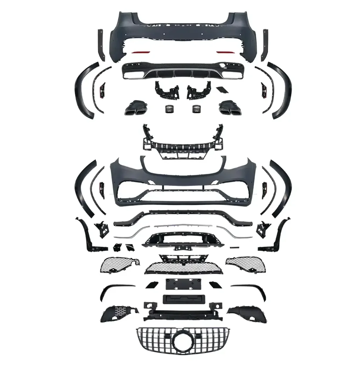 Full Body Kits for Mercedes benz GLS X166 2016-2019 Modified GLS63 Front Rear Bumper Assembly for X166 for Classic Auto Part
Full Body Kits for Mercedes benz GLS X166 2016-2019 Modified GLS63 Front Rear Bumper Assembly for X166 for Classic Auto Part