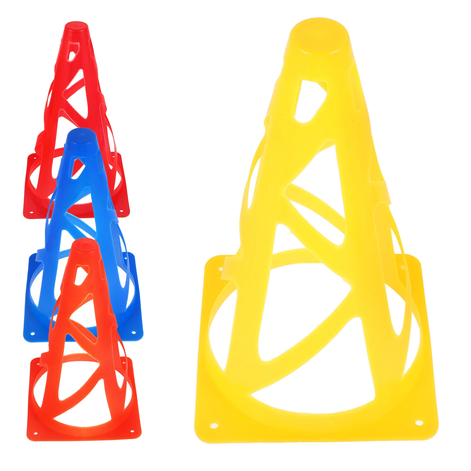 4Pcs Sports Training Cones Soccer Basketball Colored Practice Cones Strong Reusable Pe Material for Agility Training
4Pcs Sports Training Cones Soccer Basketball Colored Practice Cones Strong Reusable Pe Material for Agility Training