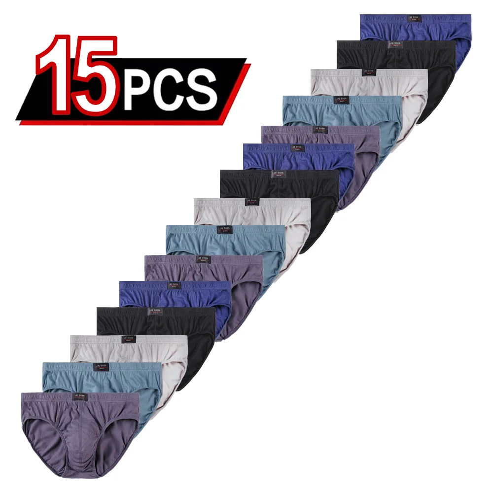 15Pcs/Lot Men's 100% Cotton Briefs Plus Size Underwear 4XL 5XL 6XL Breathable Comfort Panties Free Shipping
15Pcs/Lot Men's 100% Cotton Briefs Plus Size Underwear 4XL 5XL 6XL Breathable Comfort Panties Free Shipping