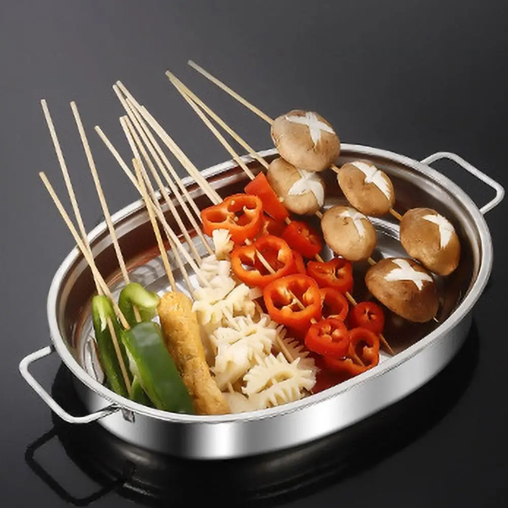 Stainless Steel Oval Grilled Fish Pan Deepened Rust-proof Fish Steamer with Lid Large Capacity Barbecue Grill Pan Home
Stainless Steel Oval Grilled Fish Pan Deepened Rust-proof Fish Steamer with Lid Large Capacity Barbecue Grill Pan Home
