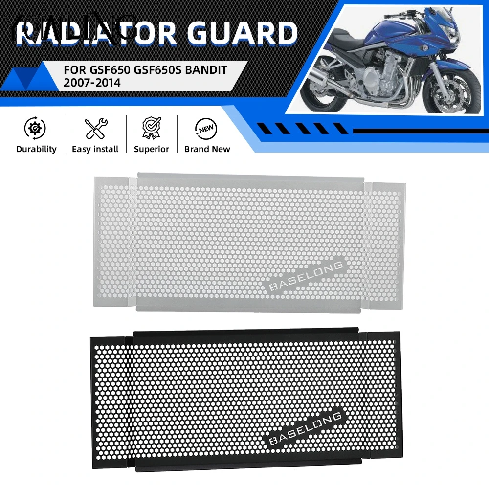 FOR SUZUKI GSF650 GSF650S Bandit 2007 2008 2009 2010 2011 2012 2013 2014 GSF650 Motorcycle Radiator Guard Grille Cover Protector
FOR SUZUKI GSF650 GSF650S Bandit 2007 2008 2009 2010 2011 2012 2013 2014 GSF650 Motorcycle Radiator Guard Grille Cover Protector